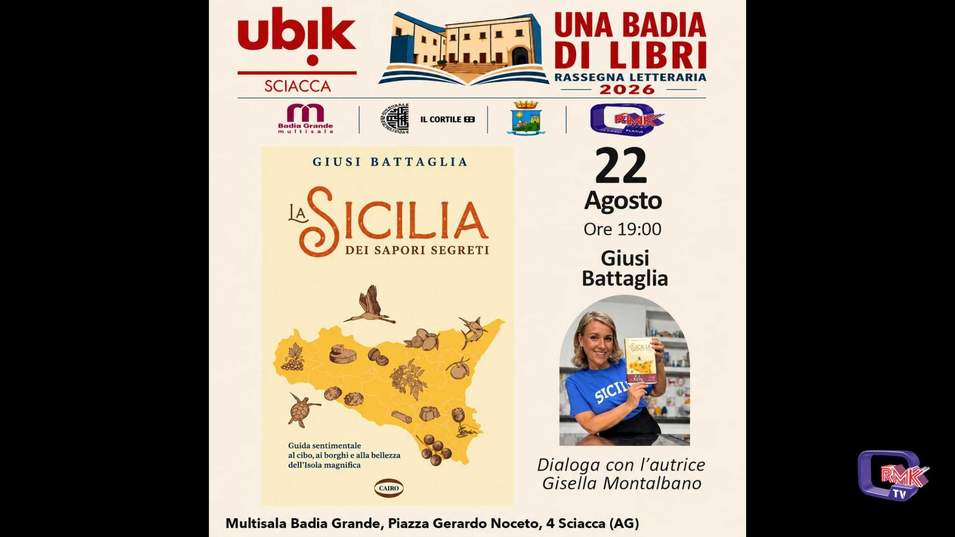 Una Badia di Libri. Torna a Sciacca 'Giusina in Cucina'